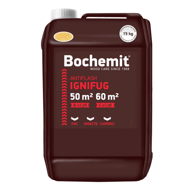 solutie tratament lemn ignifugare bochemit antiflash incolor 15kg