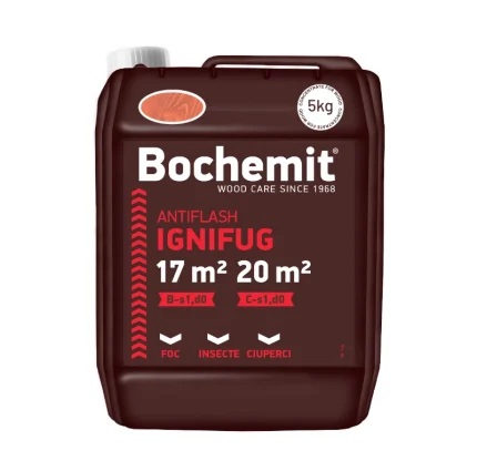 Solutie ignifugare lemn Bochemit Antiflash 5 KG maro