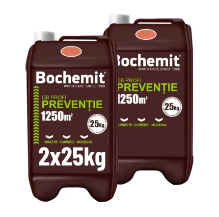 Solutie protectie preventiva lemn ( uz industrial ) - Bochemit QB Profi maro 2 x 25 KG