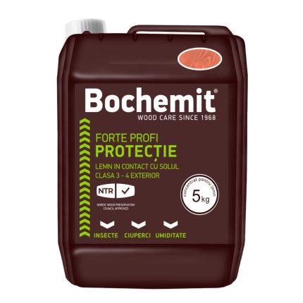 Bochemit Forte Profi maro 5 Kg - Solutie protectie lemn exterior