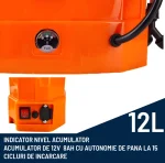 pompa de stropit cu acumulator 12l cu tija extensibila