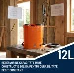 Pompa stropit cu acumulator 12V, tija inox 12l - imagine 2