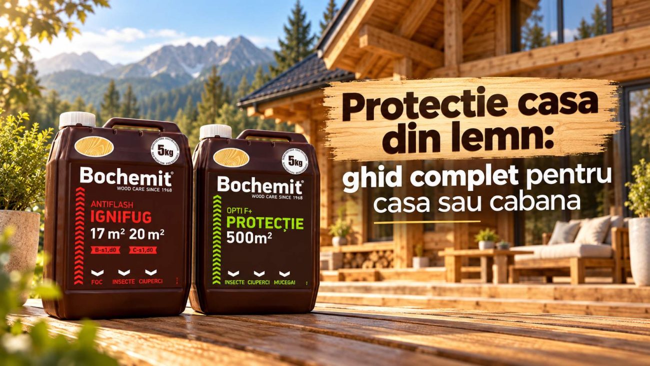 Solutii pentru protectie lemn casa sau cabana
