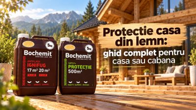 Solutii pentru protectie lemn casa sau cabana