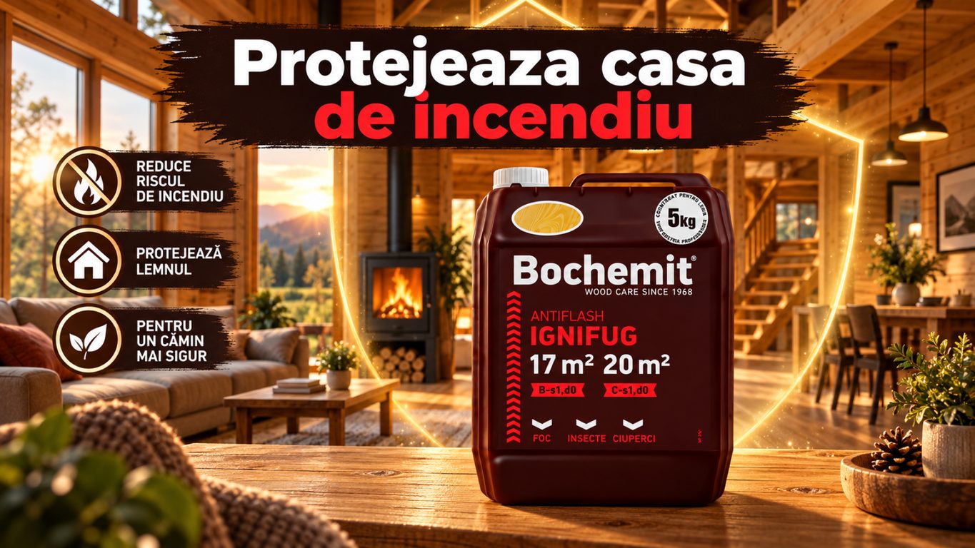 Solutie ignifugare lemn Bochemit Antiflash